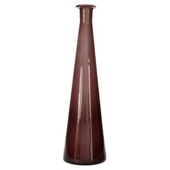 Danish Mid-Century Purple Glass Bud Vase, Tapered Modern Design
