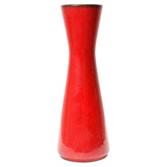 Westdeutsche Keramikvase aus der Mitte des Jahrhunderts, Sanduhrform, 12\
