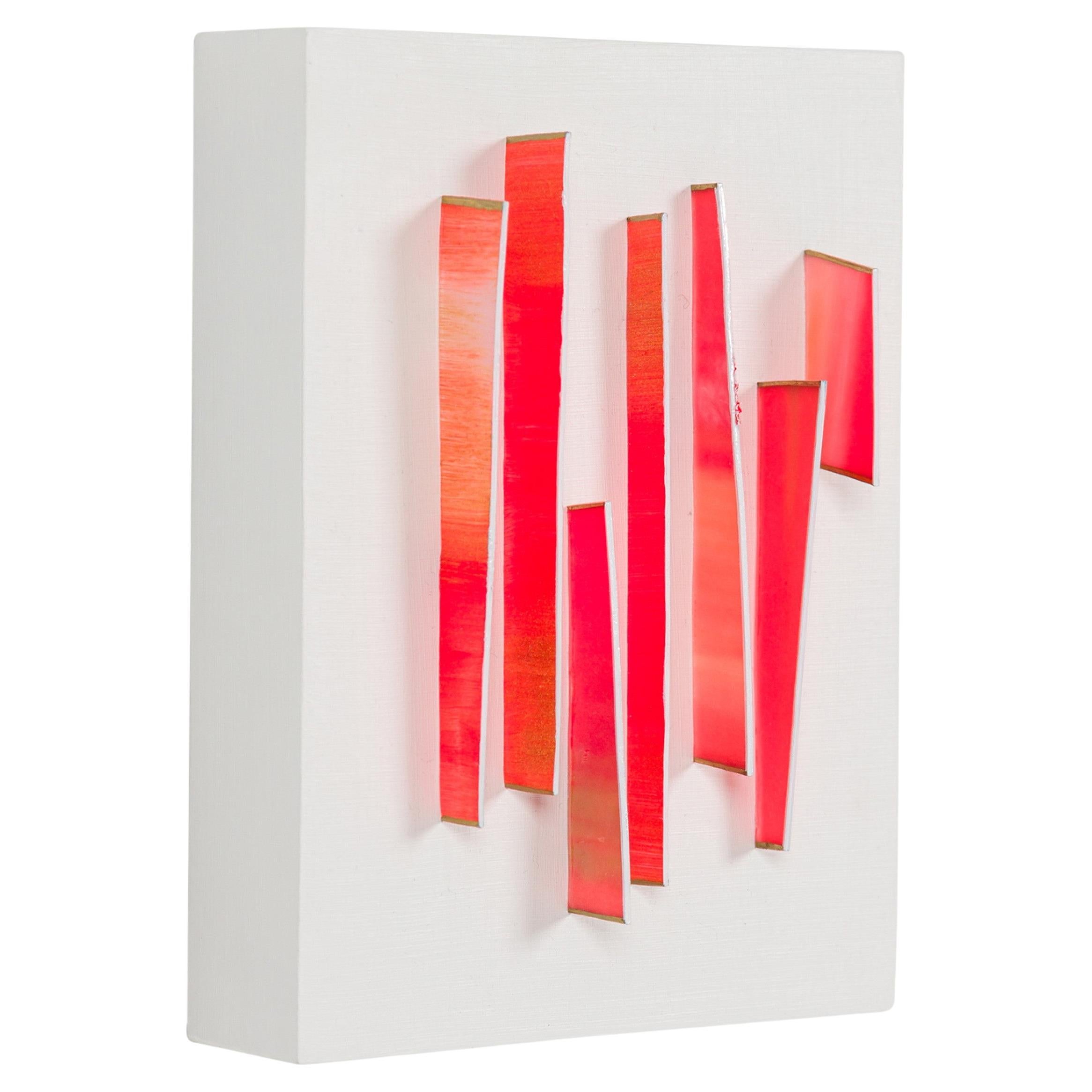 Contemporary Mixed Media Wall Sculpture, Little Sundown, Modern Art