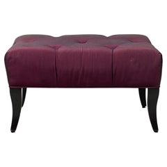 Billy Haines Mid-Century American Purple Upholstered Ottoman