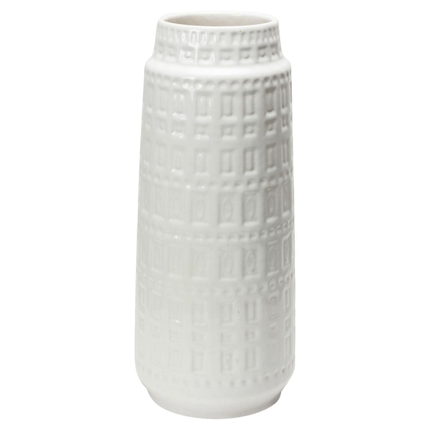 Scheurich-Keramikvase im Mid-Century-Modern-Stil mit „Inka“-Muster, Deutschland im Angebot