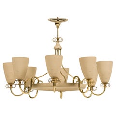 Paavo Tynell Ballerina Chandelier, Brass, Mid-Century Modern, USA