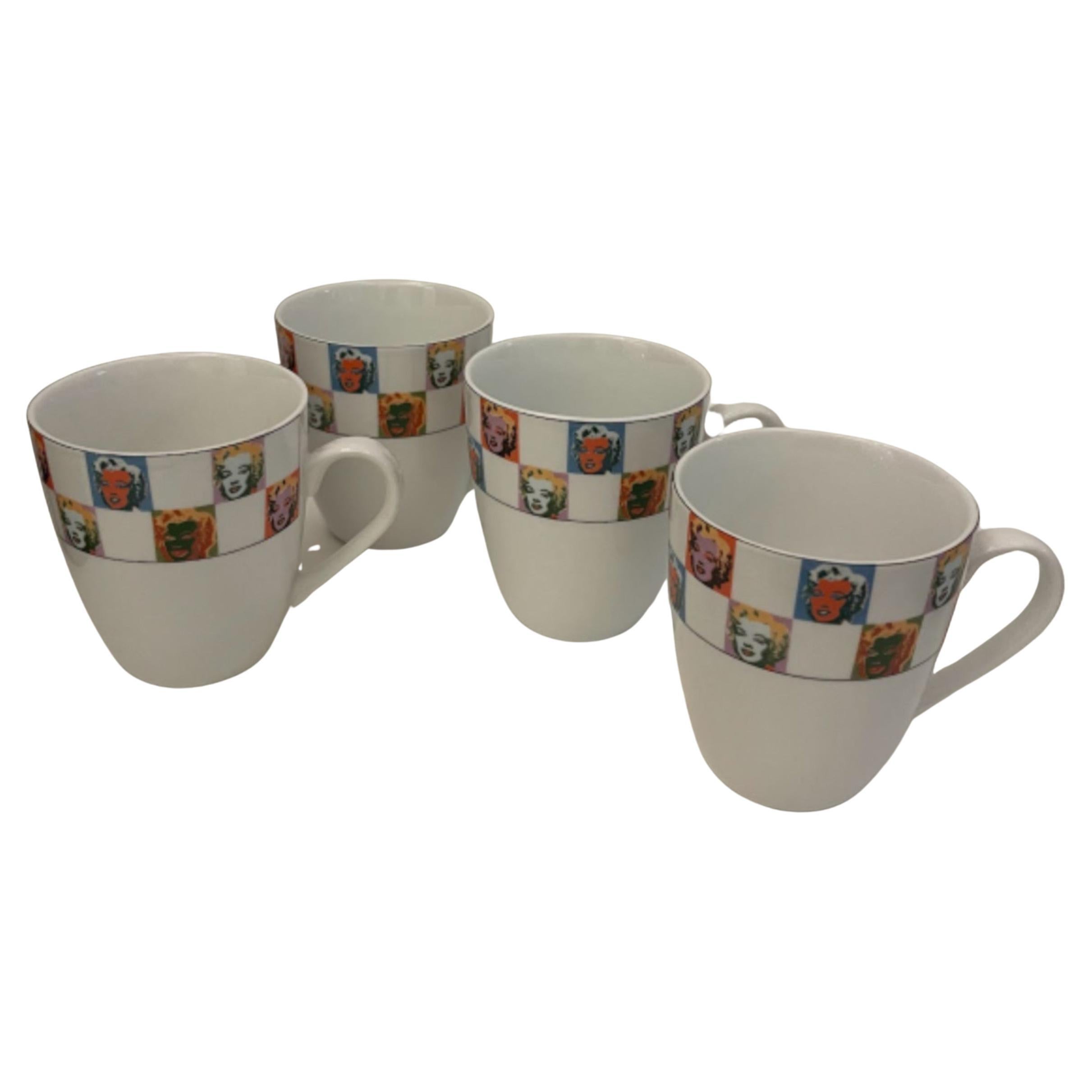 Andy Warhol American Modern "Some Like it Hot" Pattern Coffee Mugs For Sale