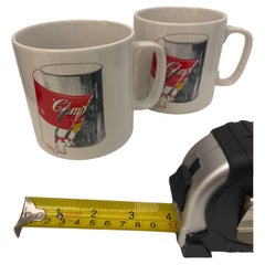Andy Warhol American Modern Campbell's Soup Pattern Coffee Mugs