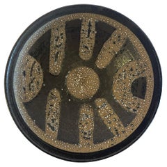 Israeli Mid-Century Lapid Lava Glazed Ceramic Bowl