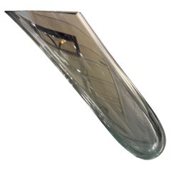 Italian Contemporary Murano Slanted Vase on a base