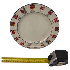 Andy Warhol American Modern White Rim Campbell's Soup Can Pattern Salatteller