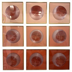 Paul Makovski American Acrylic & Vinyl Abstract Assemblage Art, Titled: "Anna"