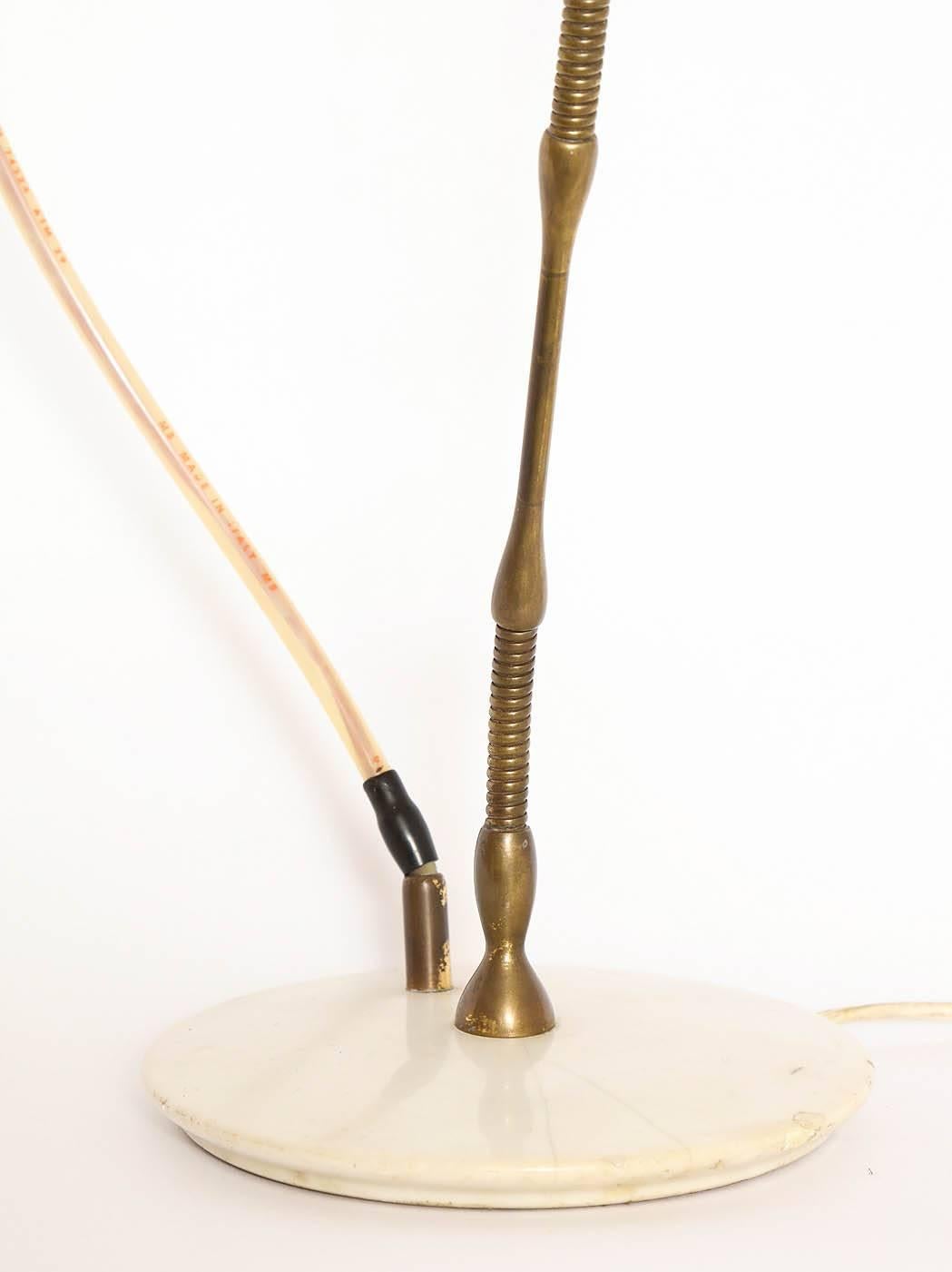 Mid-Century Modern Articulated Table Lamp, Italian, 1950s Unique Rare Design