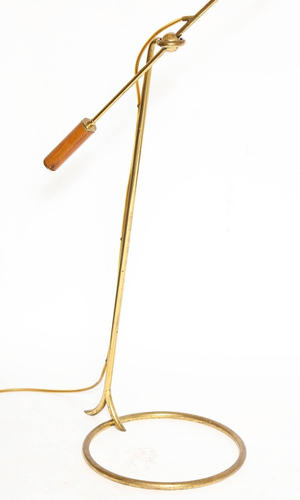 Arredoluce/Italian articulated floor lamp, 1950s.