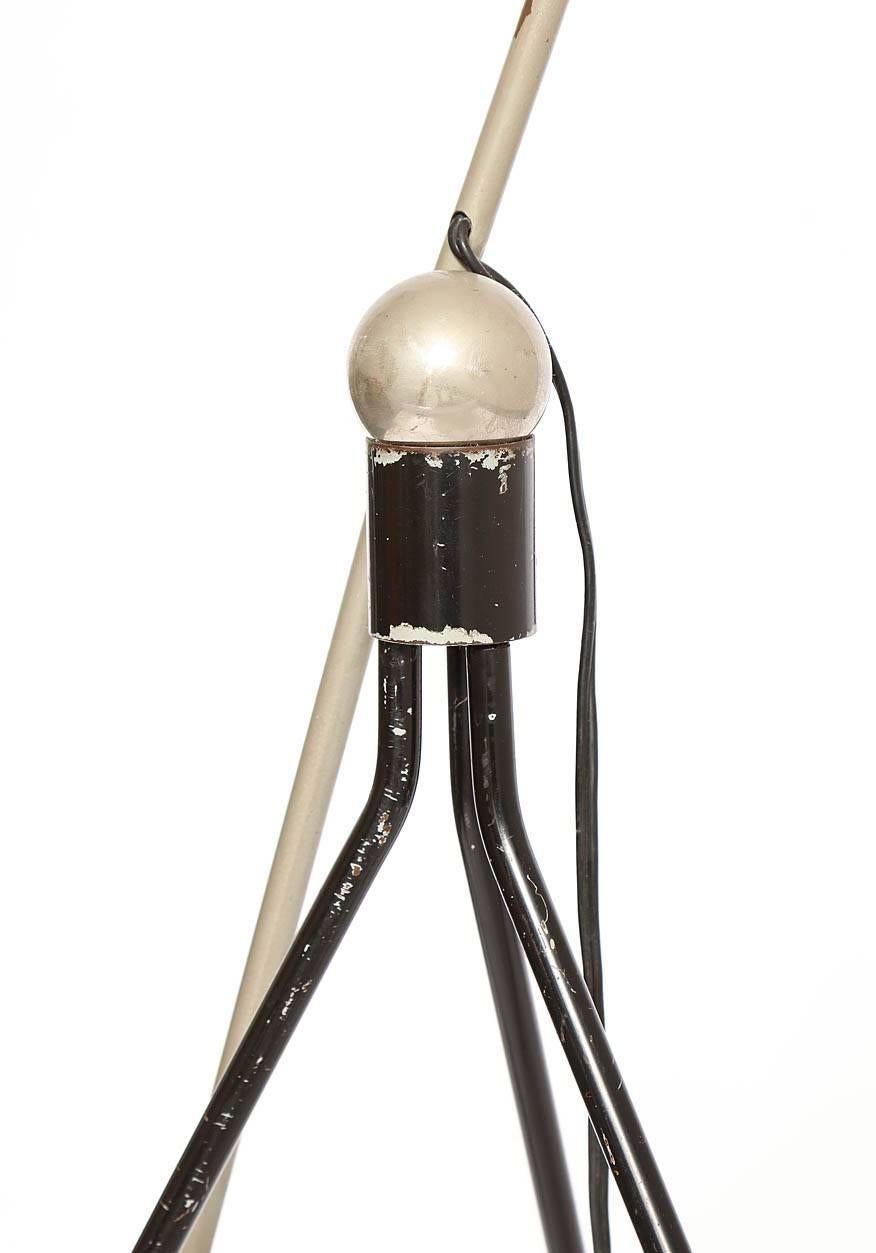 Mid-Century Modern H fillekes Articulated Floor Lamp Mid Century Modern Denmark 1950's For Sale