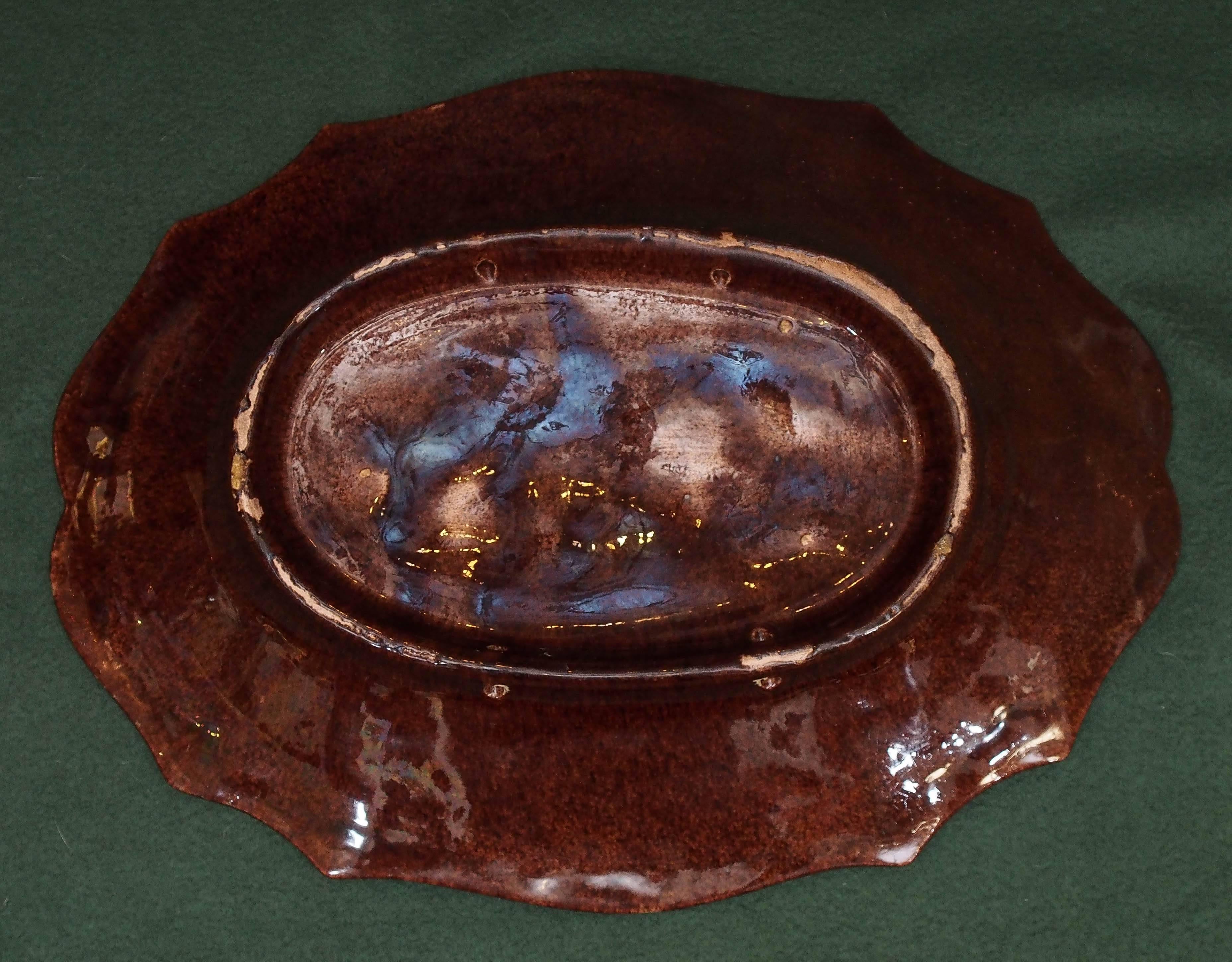 Portuguese Palissy Style Platter For Sale 2