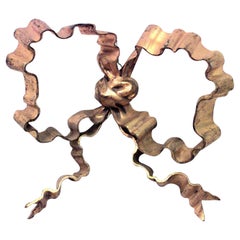 French Louis XV Style Bronze Bow Ornament