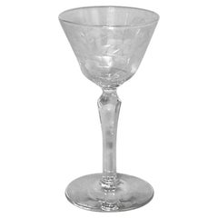 Set of 4 American Victorian Crystal Liqueur Glasses