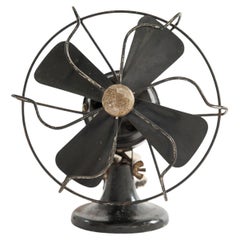 Vintage Black Metal Polar Cub Electric Fan, Mid-Century Modern, USA