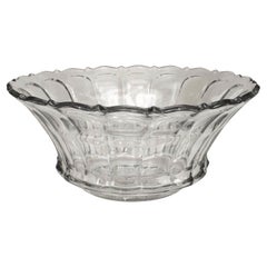 American Victorian Pressed Glass Punch Bowl