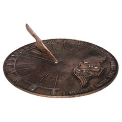 American Mid-Century Brass Sundial