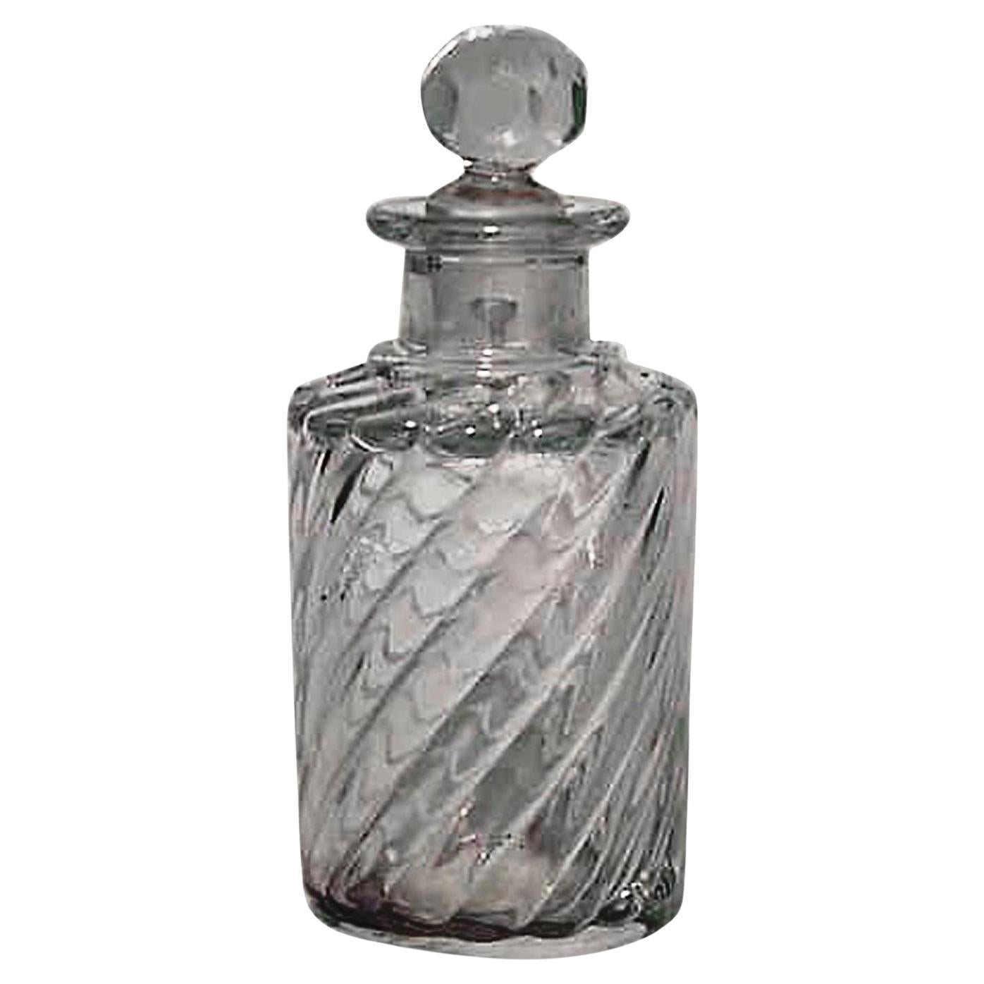 French Victorian Baccarat Crystal Perfume Bottle