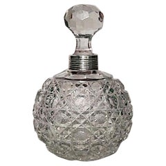 French Victorian Cut Crystal Perfume Bottles