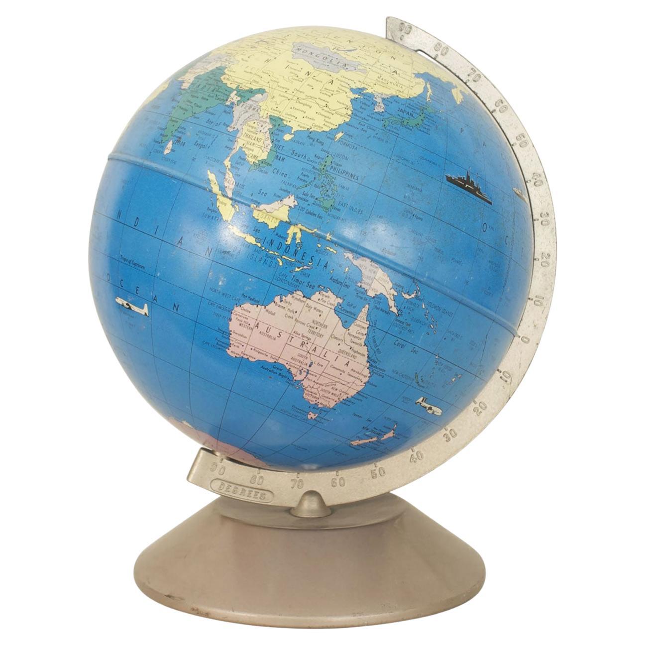 American Mid-Century Desk Globe