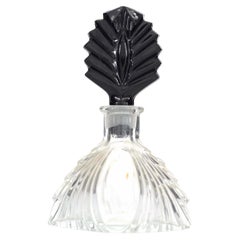French Art Deco Glass Perfume Bottle