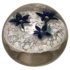 Italian Venetian Style Crystal Paperweight