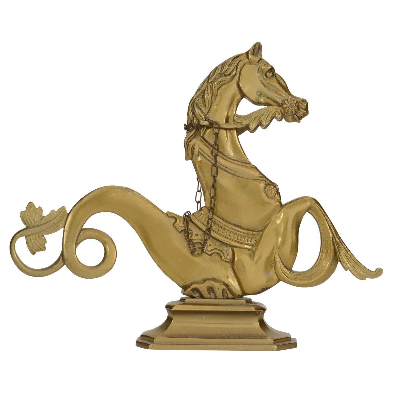 Italian Venetian Brass Seahorse Figures