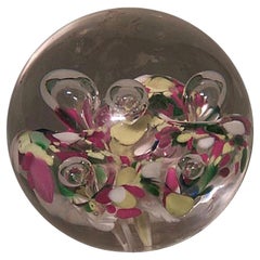 Italian Venetian Style Crystal Paperweight