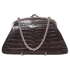 Engish Art Deco Crocodile Handbag