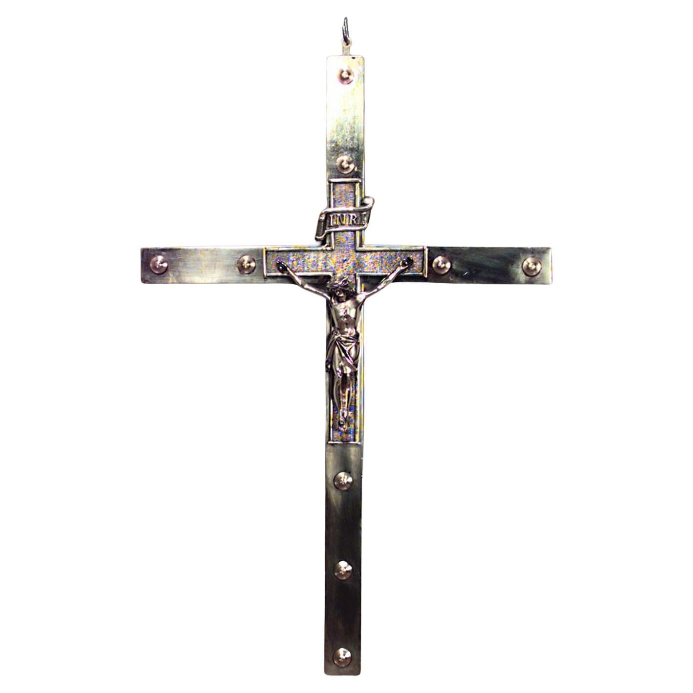 Crucifix Renaissance en laiton