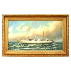 American Victorian Steamship Painting