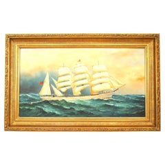 American Victorian Boat Painting