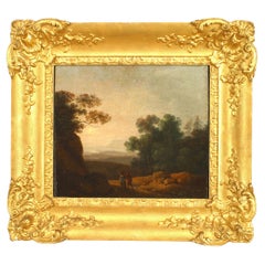 Paesaggio fiammingo continentale con due figure