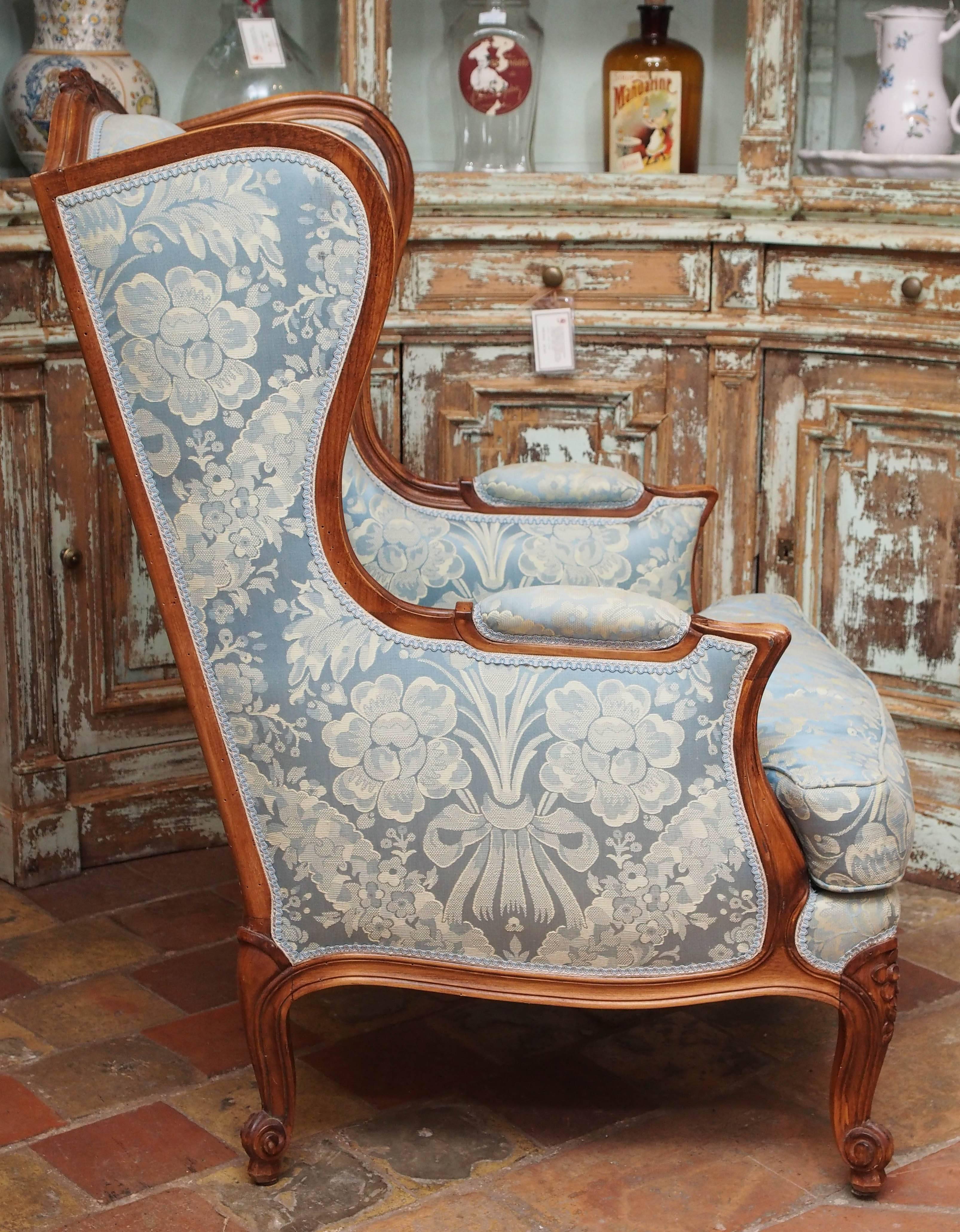 Pair of 19th Century French Louis XV Style Bergere Chairs 3
