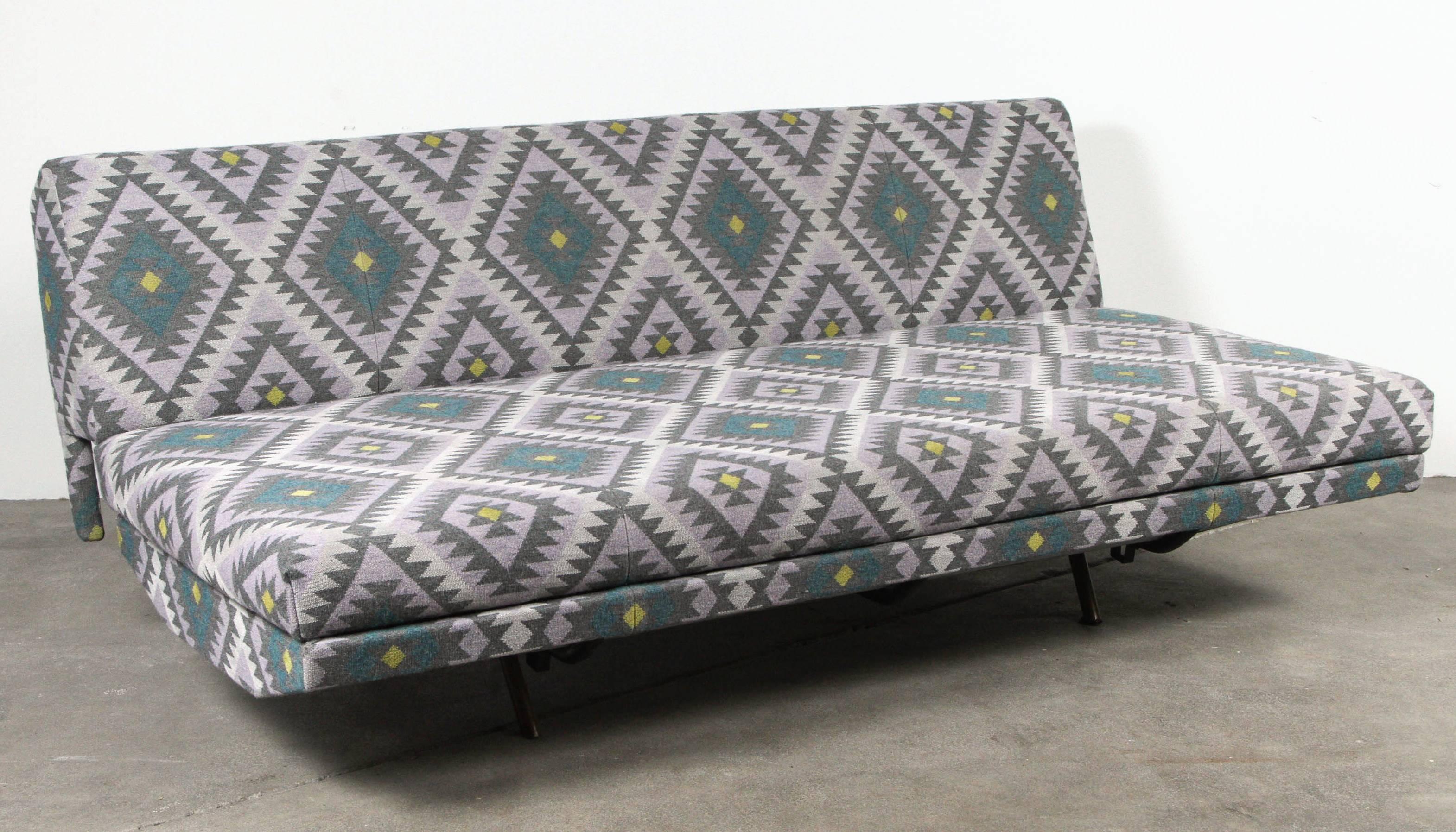 Unknown Marco Zanuso Sofa Upholstered in Marvic Fabric