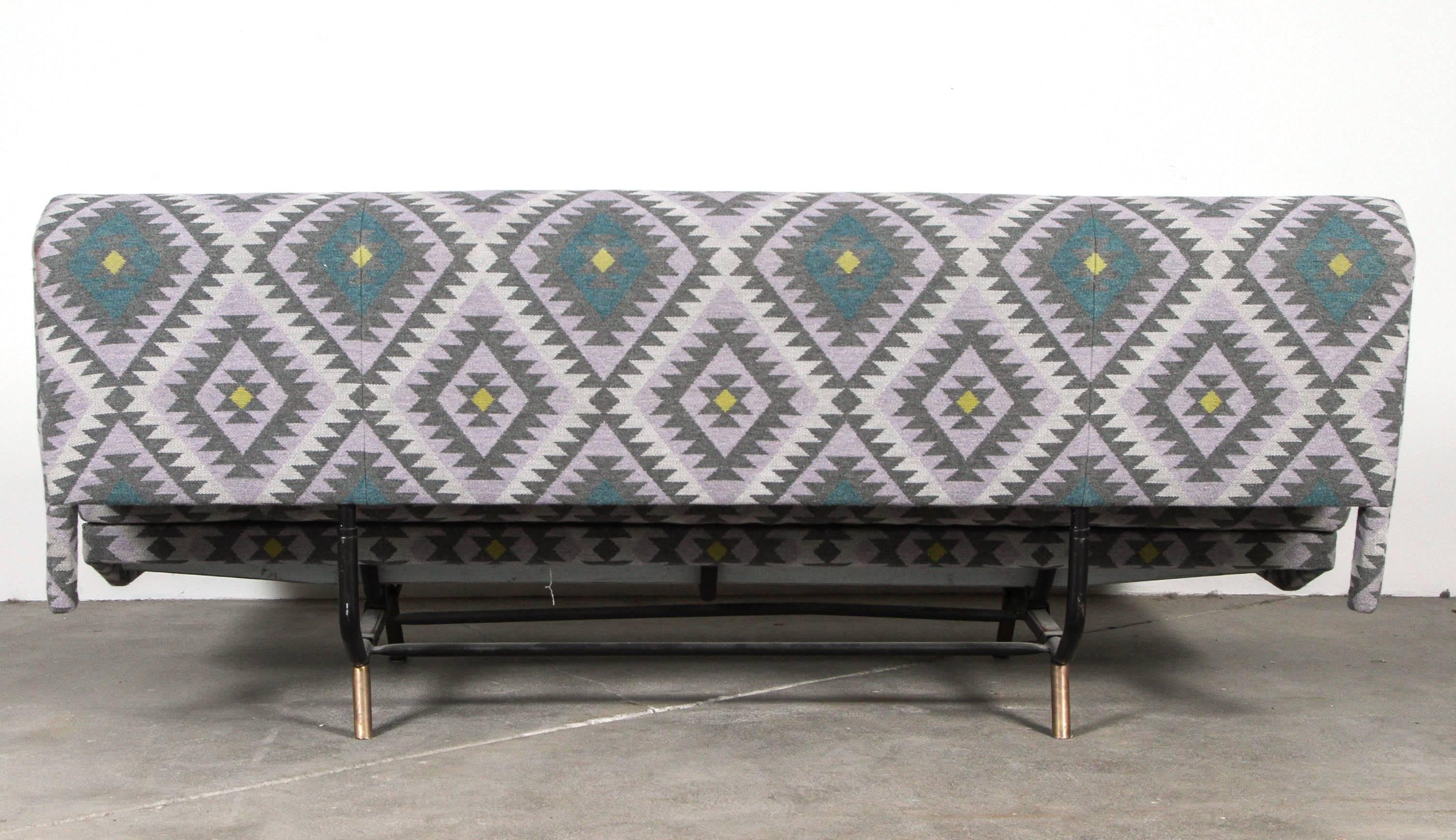Marco Zanuso Sofa Upholstered in Marvic Fabric 1