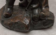 19th Century French, Artist Signed Bronze Group, Two Powerful Workers