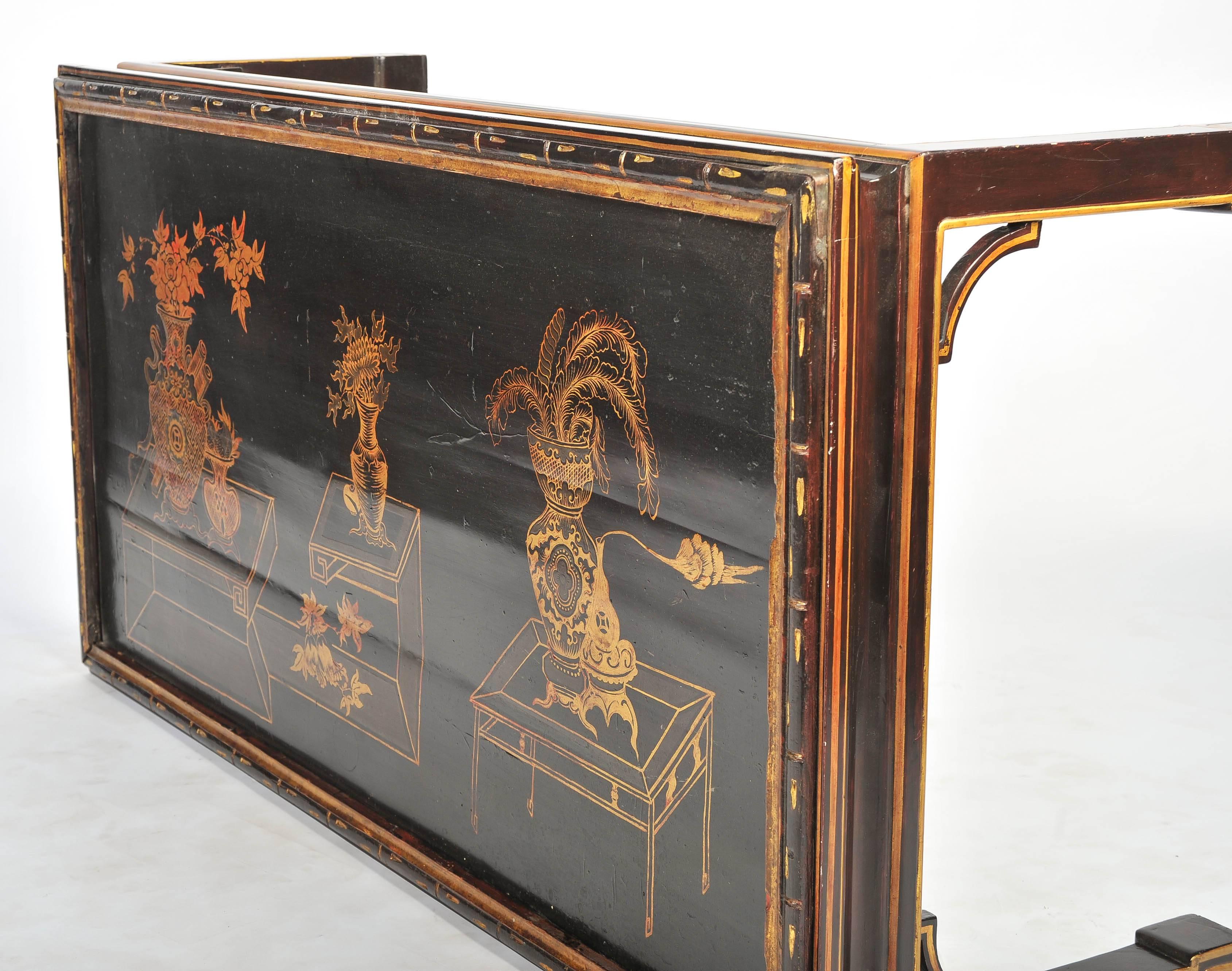 Hand-Painted Chinoiserie Coffee Table
