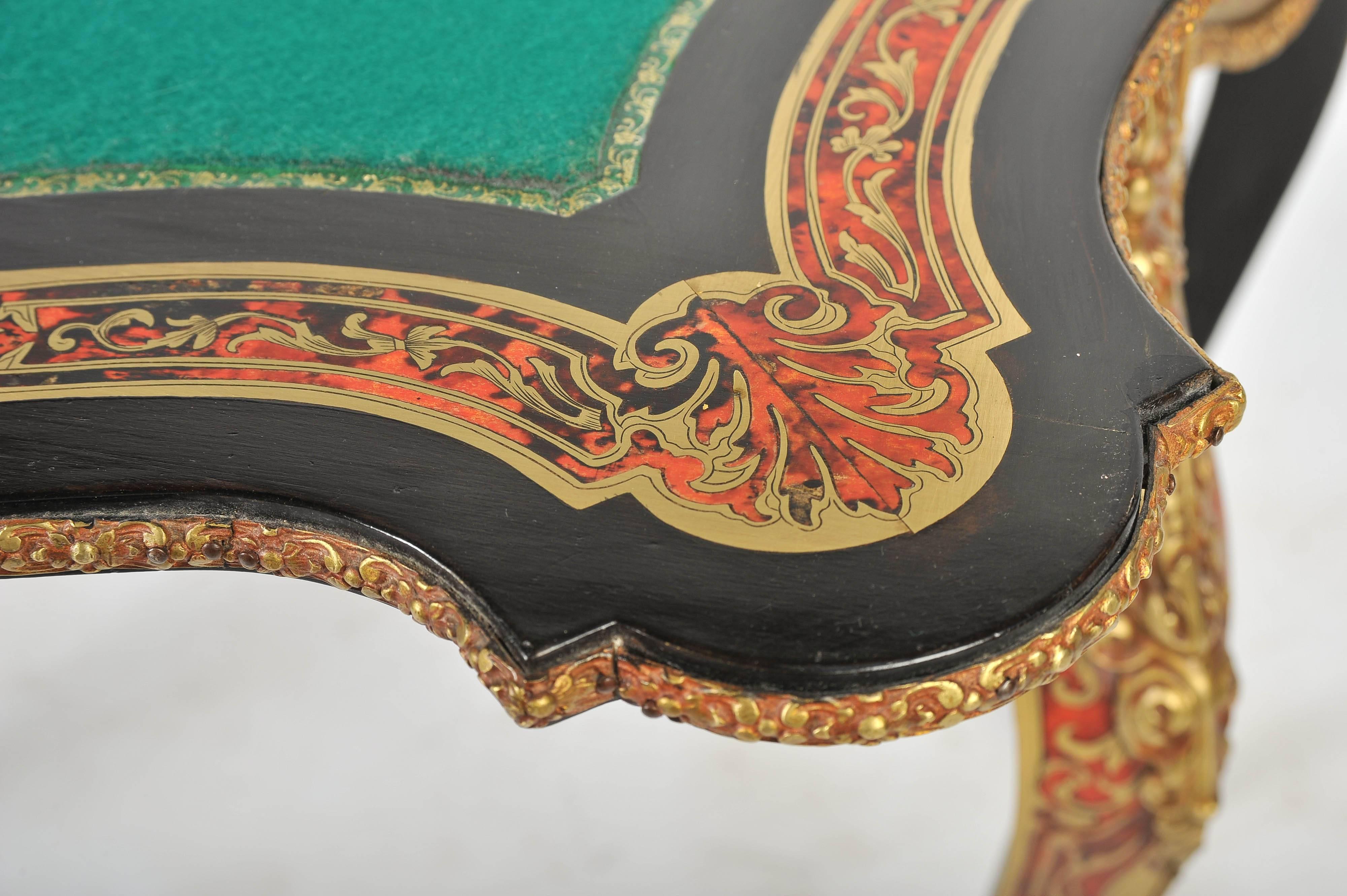 Inlay 19th Century Boulle Card Table