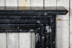 Antique Black Marble Bolection Fire Surround
