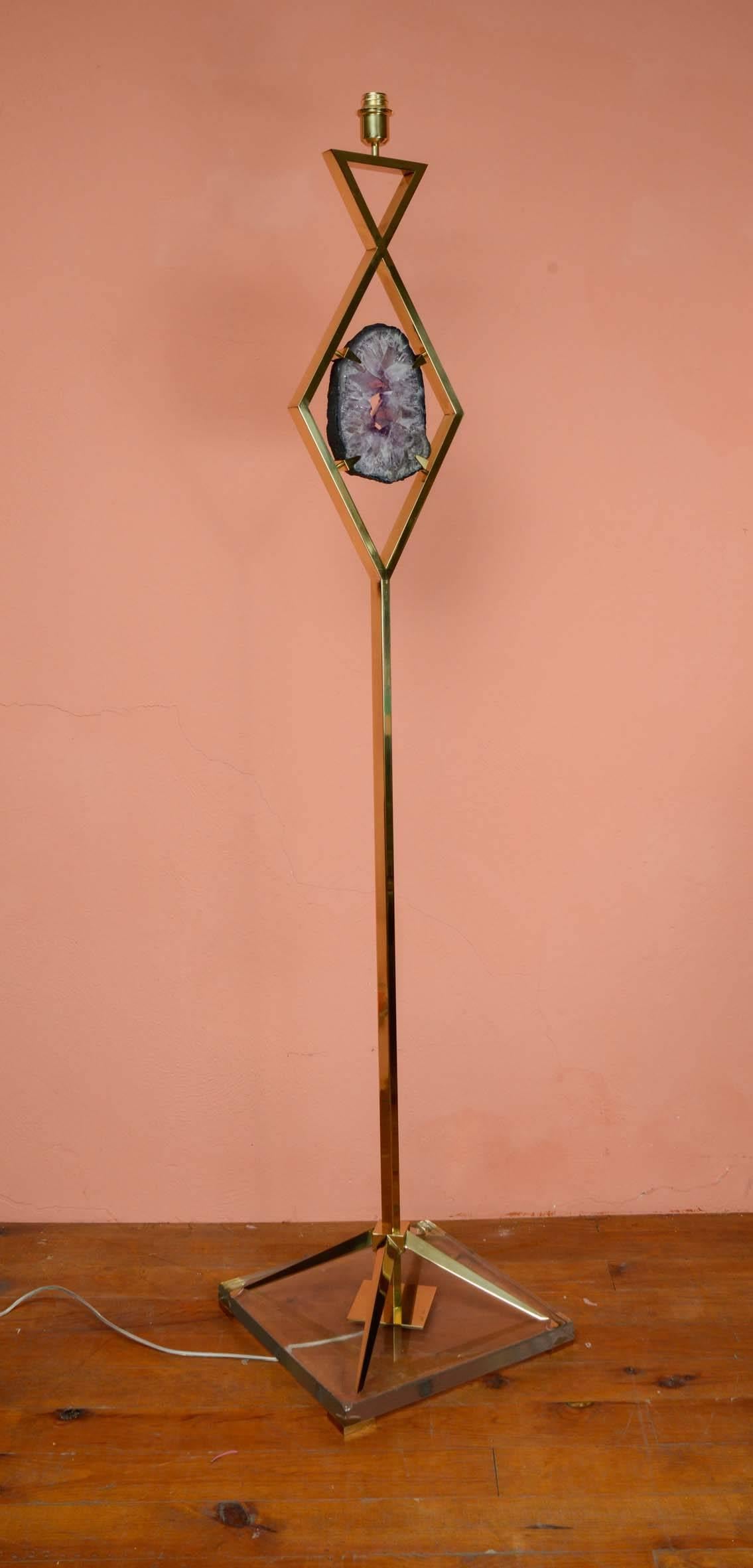 Ottone Incredibile lampada da terra di Gianluca Fontana in vendita