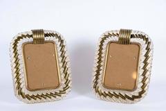 Pair of Murano Glass Picture Frames by Ercole Barovier