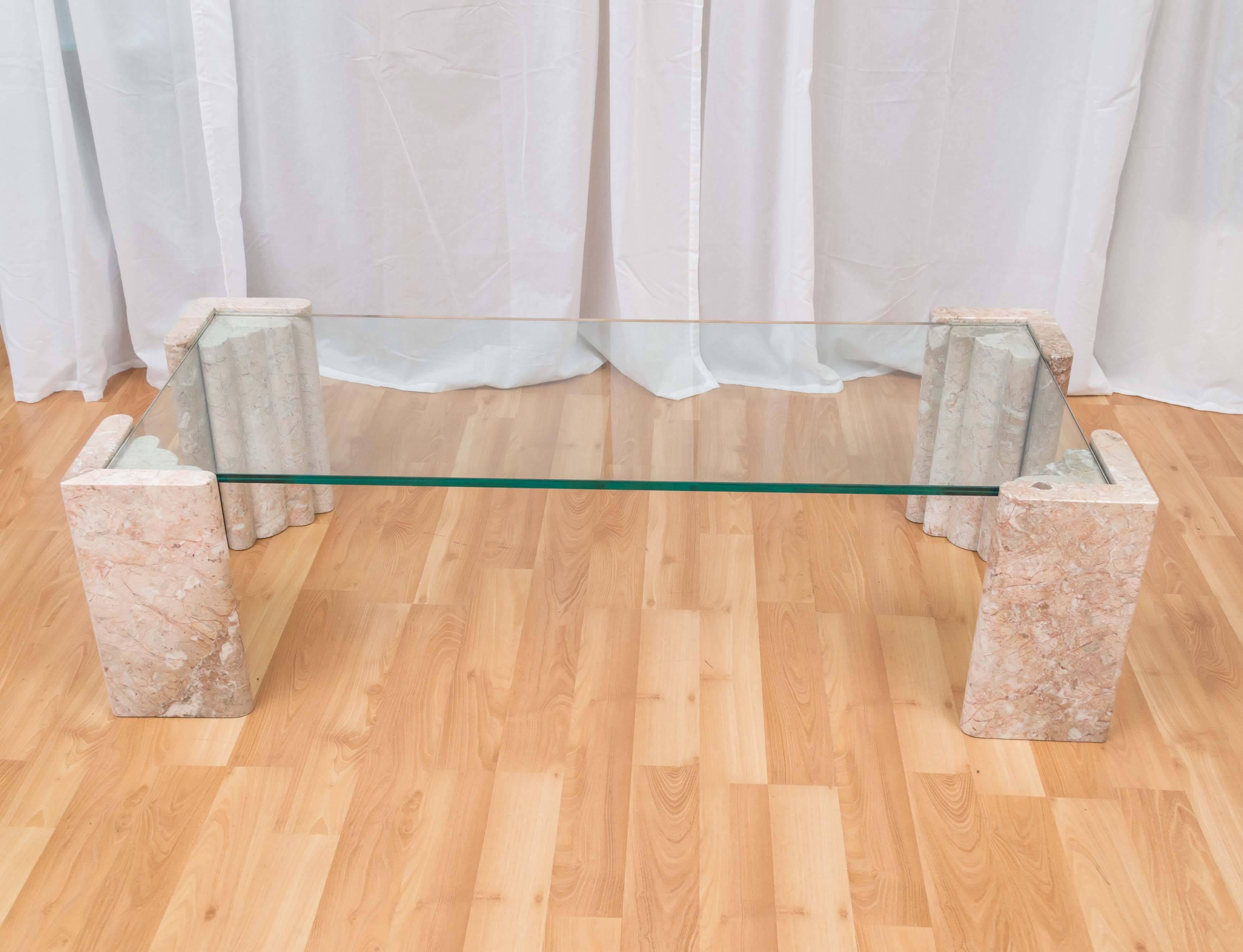 maitland smith marble coffee table