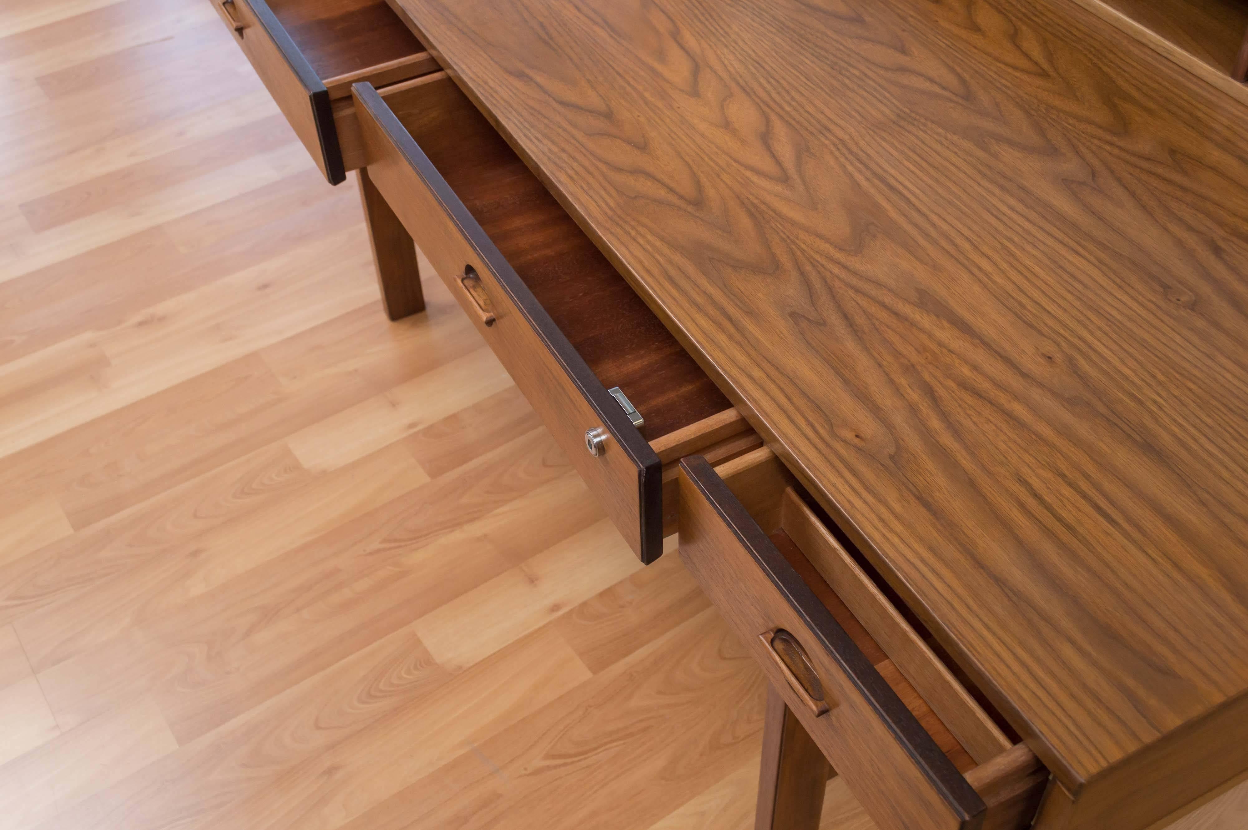 Scandinavian Modern Excellent Walnut Flip-Top Desk by Jens Quistgaard for Løvig