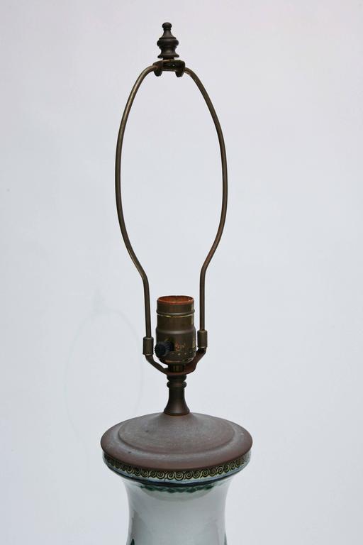 Vintage Chinese Lamps Painted with Parrots at 1stDibs