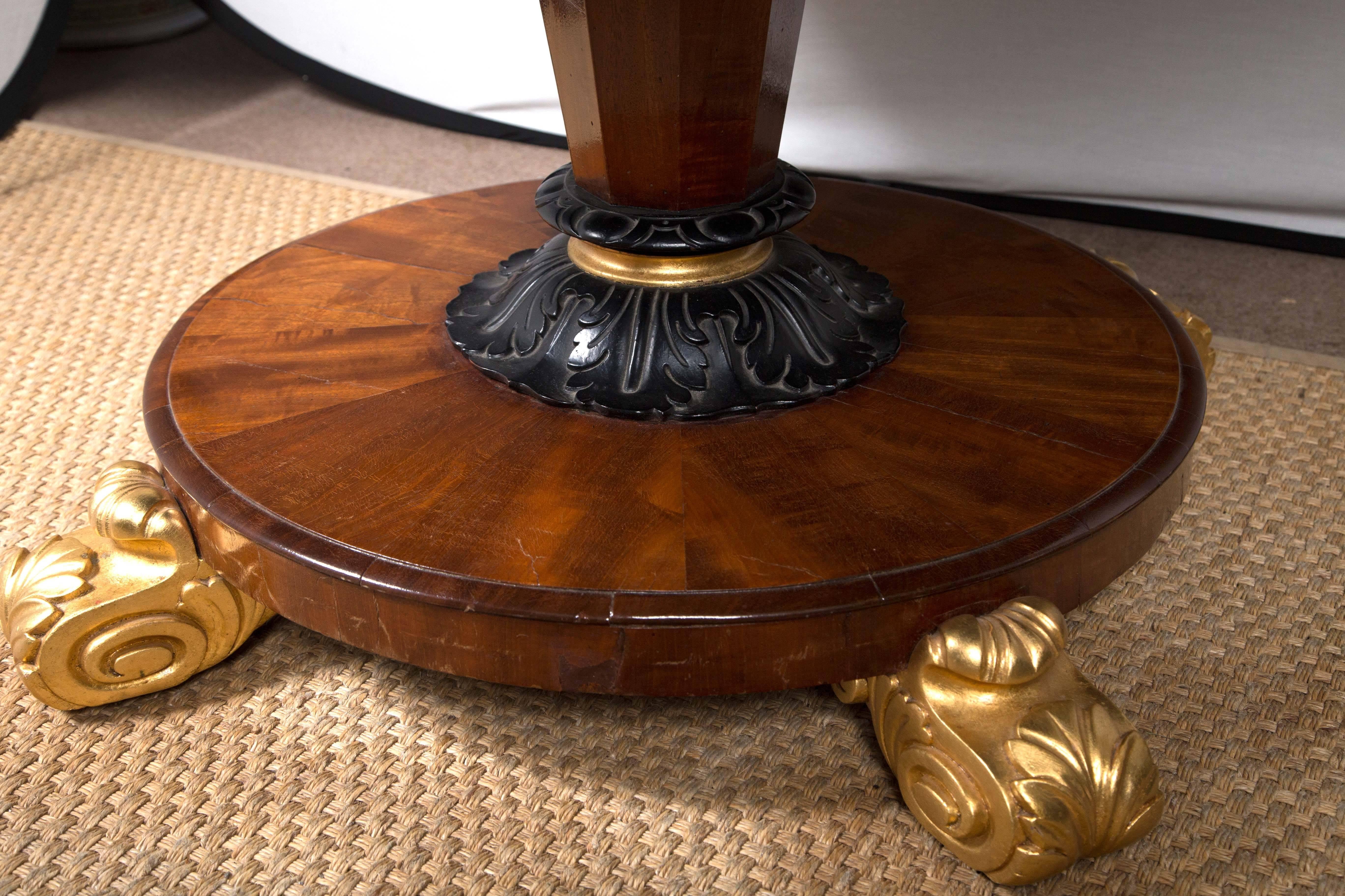 William IV Walnut Center Table For Sale 1