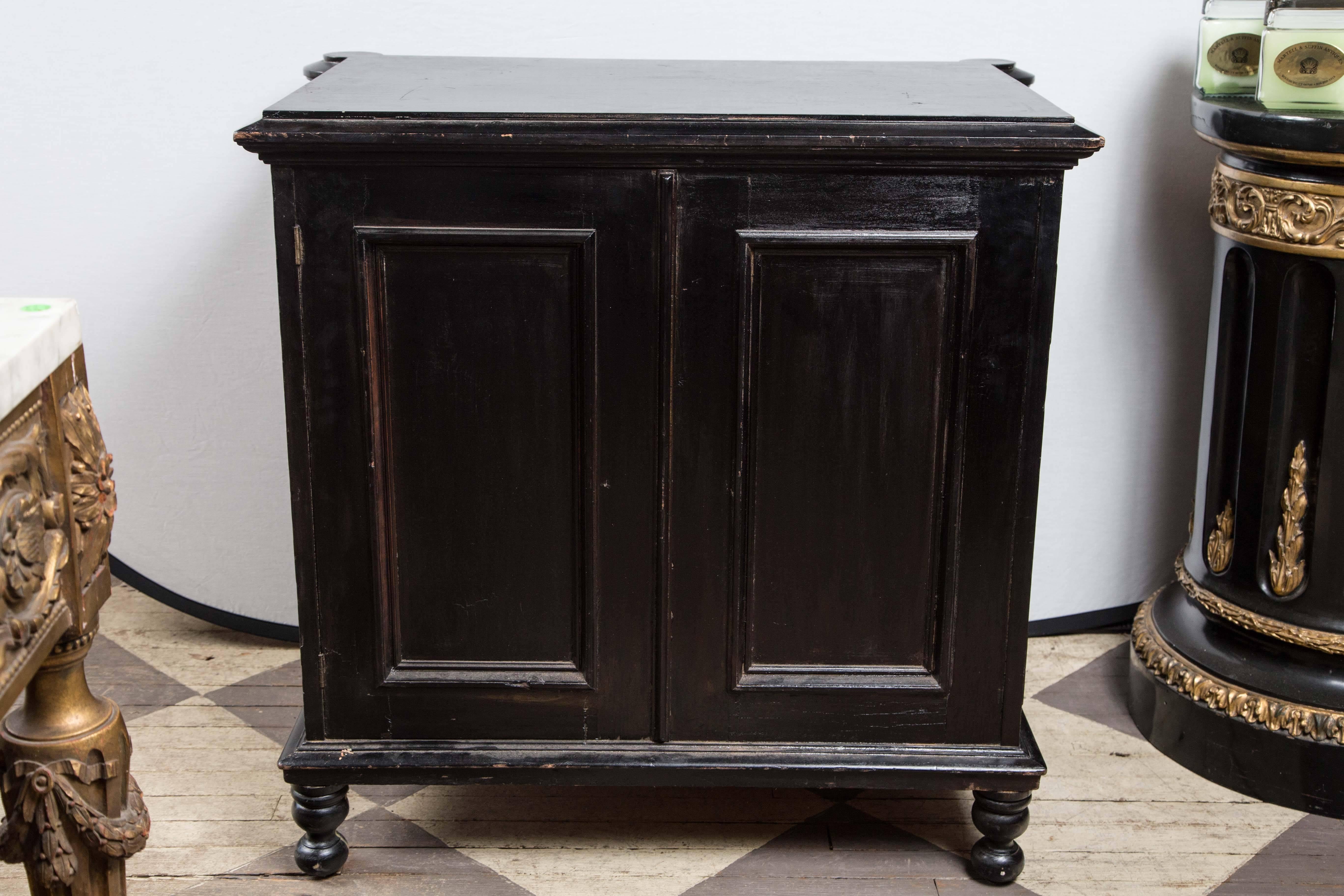 Napolean III Ebonized Cabinet For Sale 1