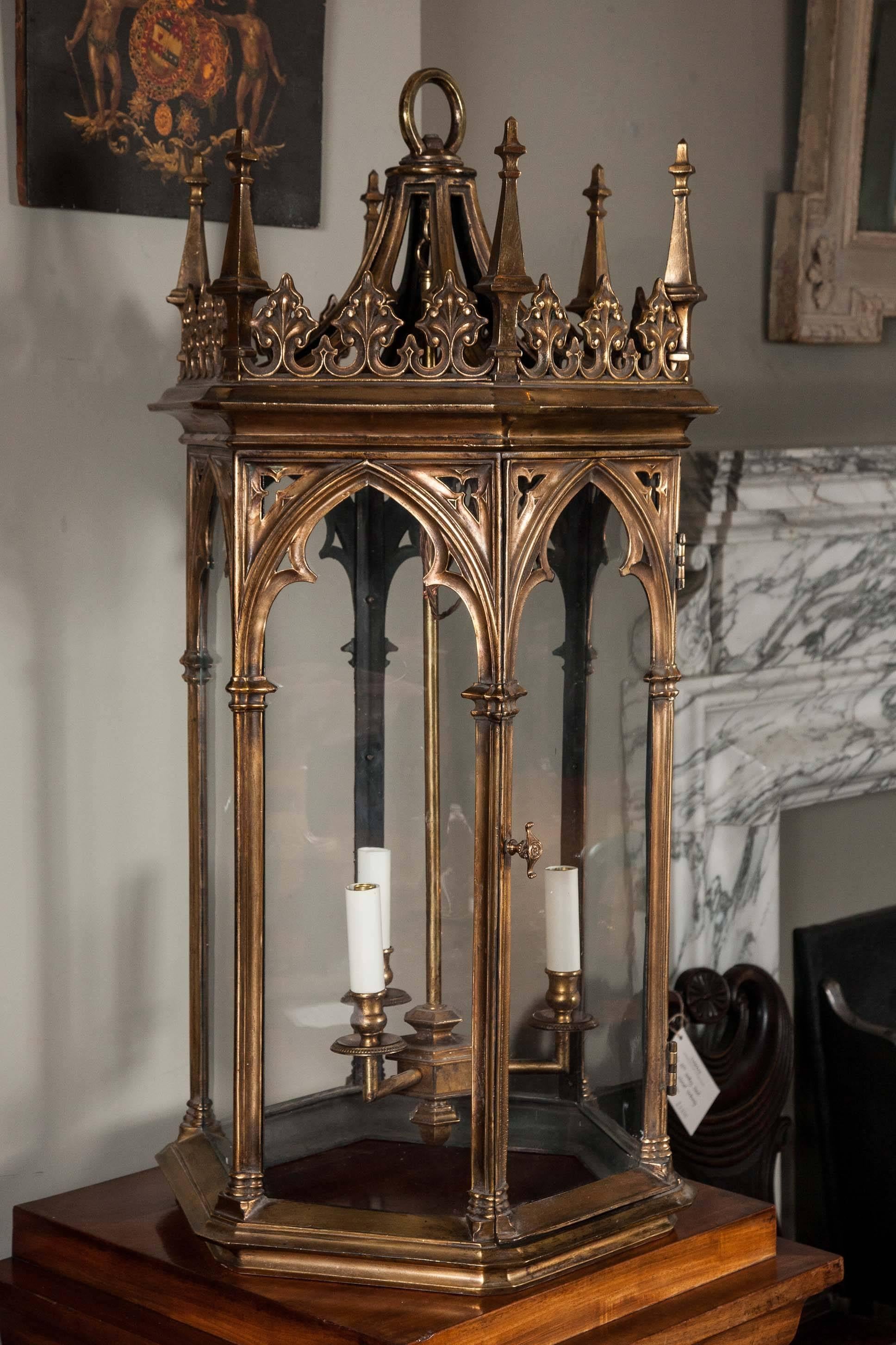 Pair of Gothic Revival Lanterns In Excellent Condition In London, GB