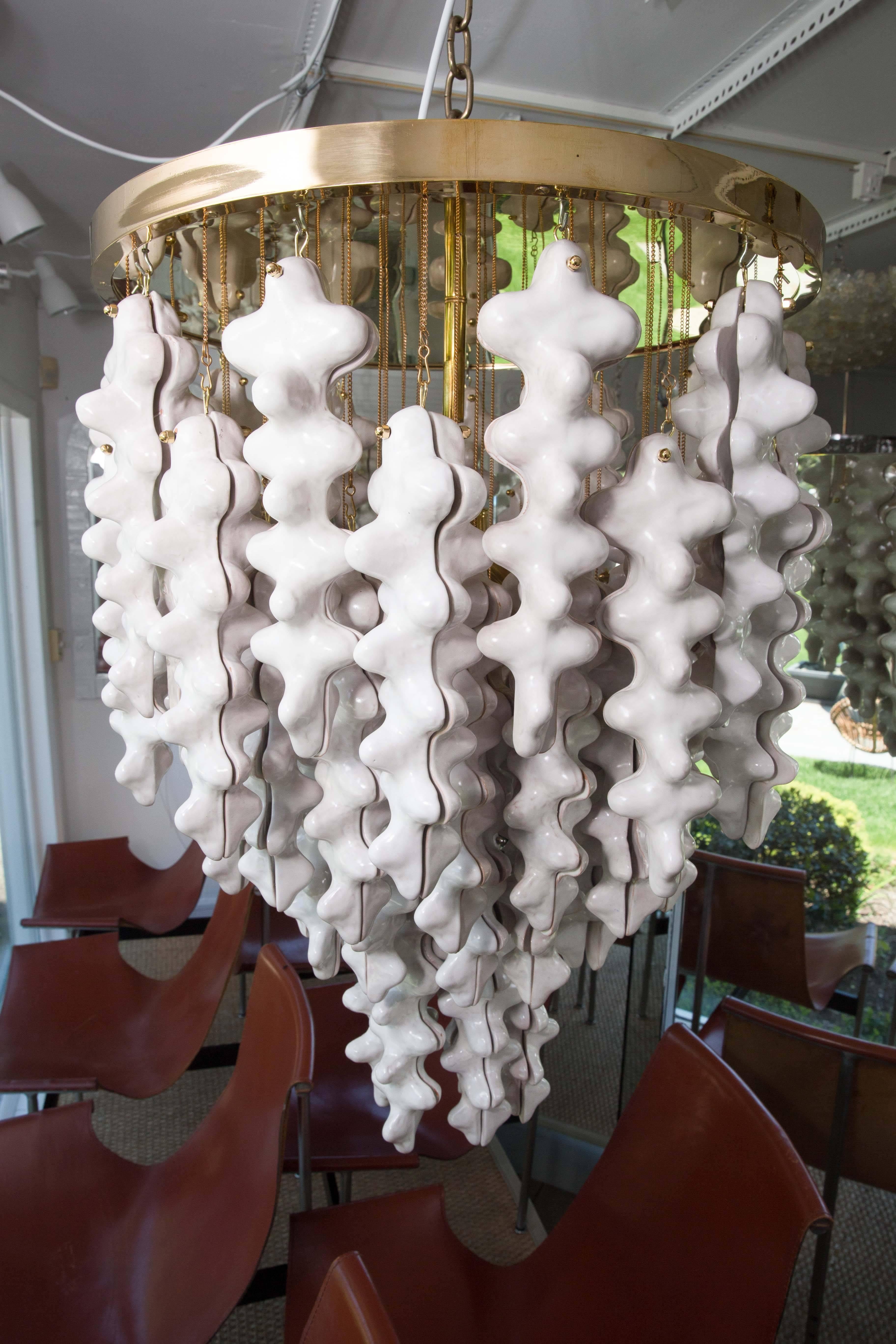 sculptural chandeliers