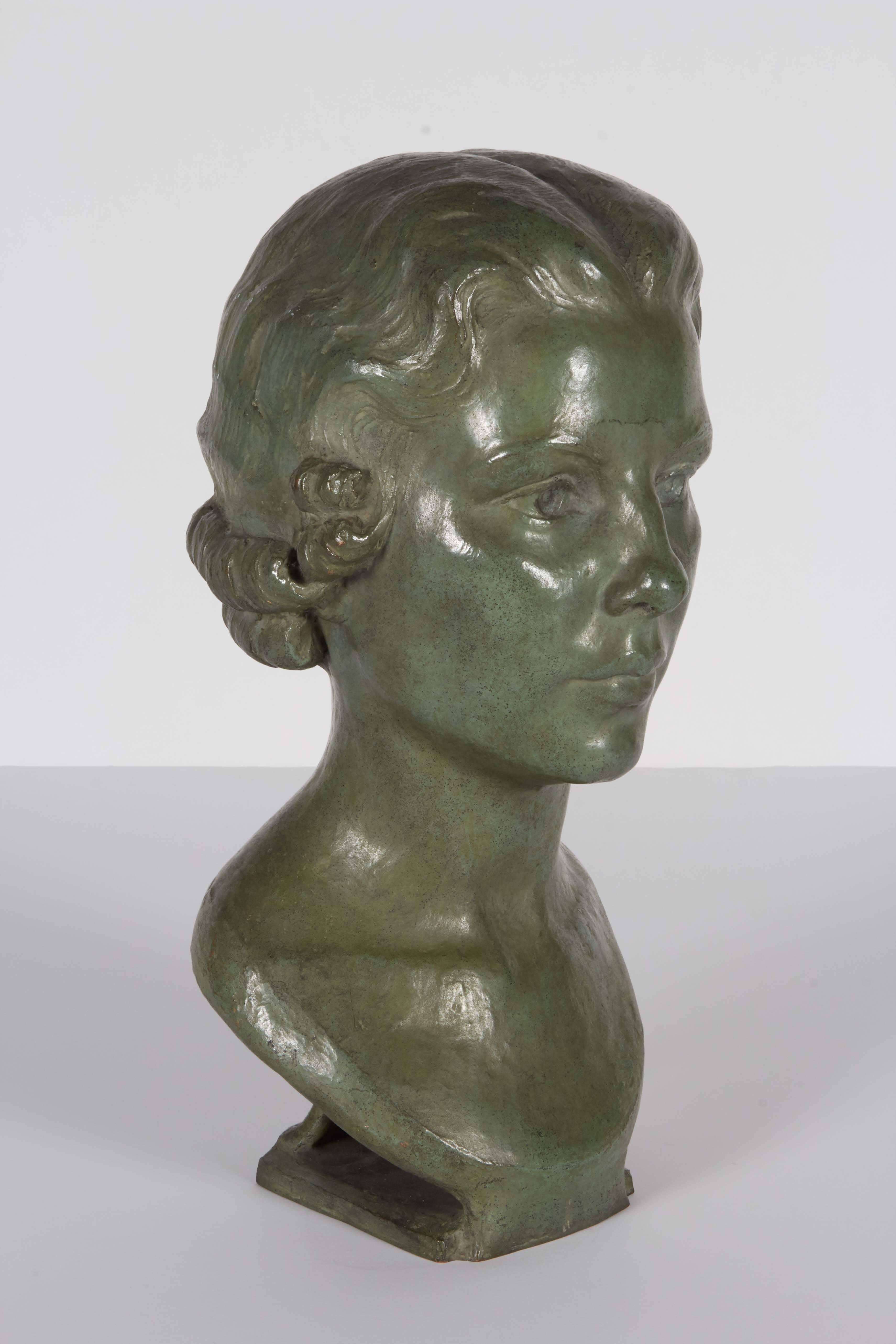 Unknown Bronze Woman Bust